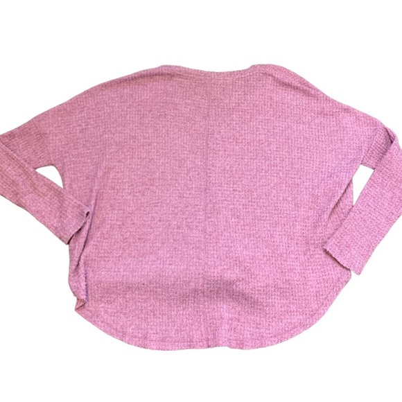 URBAN OUTFITTERS Out From Under JoJo Waffle Knit Thermal Top W Tie Front Pink S - Picture 6 of 11